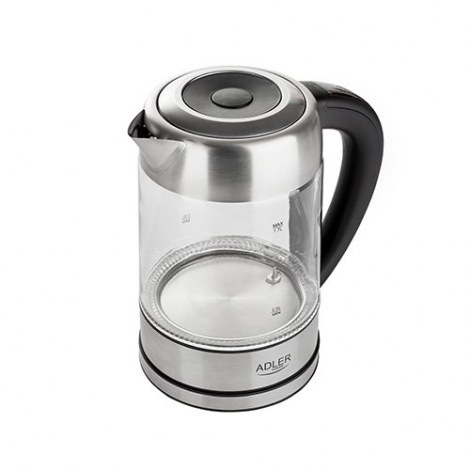 Adler | Kettle | AD 1247 NEW | With electronic control | 1850 - 2200 W | 1.7 L | Stainless steel, glass | 360° rotational base | - 3